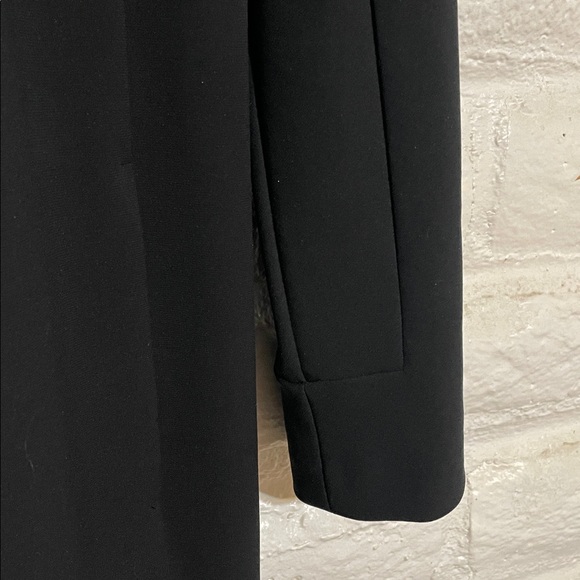 Max Mara women’s Black viscose open face duster/blazer with pockets - Picture 7 of 11